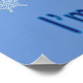 Spaß und Extravagant ist alles Cooler Schneemann D Poster (Ecke)