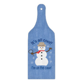 Spaß und Extravagant ist alles Cooler Schneemann D Schneidebrett