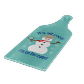 Spaß und Extravagant ist alles Cooler Schneemann D Schneidebrett (Ecke)