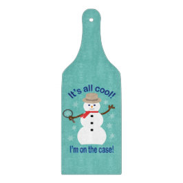 Spaß und Extravagant ist alles Cooler Schneemann D Schneidebrett