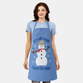 Spaß und Extravagant ist alles Cooler Schneemann D Schürze (Getragen)