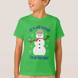 Spaß und Extravagant ist alles Cooler Schneemann D T-Shirt