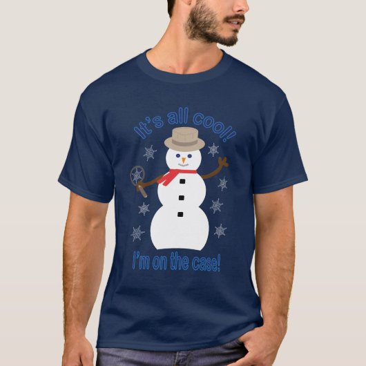 Spaß und Extravagant ist alles Cooler Schneemann D T-Shirt (Vorderseite)