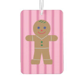 Spaß und Extravagant Pink Gingerbread Man Autolufterfrischer (Rückseite)