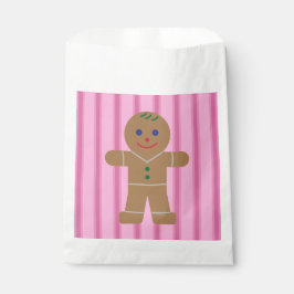 Spaß und Extravagant Pink Gingerbread Man Geschenktütchen