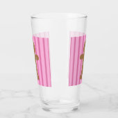 Spaß und Extravagant Pink Gingerbread Man Glas (Links)