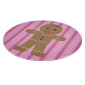 Spaß und Extravagant Pink Gingerbread Man Schneidebrett (Ecke)