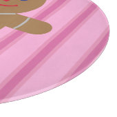 Spaß und Extravagant Pink Gingerbread Man Schneidebrett (Ecke)
