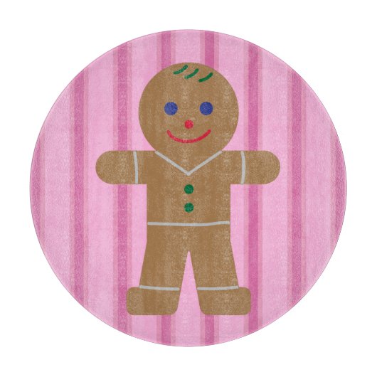Spaß und Extravagant Pink Gingerbread Man Schneidebrett (Vorderseite)