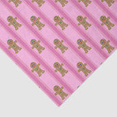 Spaß und Extravagant Pink Gingerbread Man Seidenpapier (Ausschnitt)