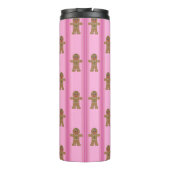 Spaß und Extravagant Pink Gingerbread Man Thermosbecher (Rückseite)