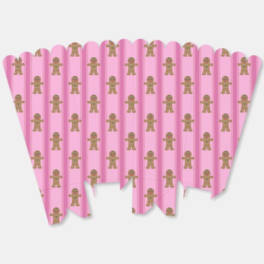 Spaß und Extravagant Pink Gingerbread Mann Popcorn Geschenkschachtel (Ungeklappt)