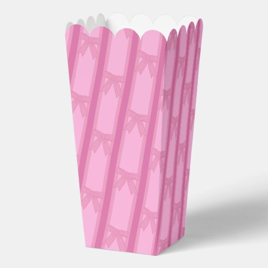 Spaß und Extravagant rosa Bow Popcorn Geschenkschachtel (Rückseite)