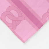 Spaß und Extravagant rosa Bretzel Fleecedecke (Ecke)
