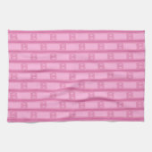 Spaß und Extravagant rosa Bretzel Geschirrtuch (Horizontal)