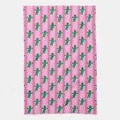 Spaß und Extravagant rosa Pickle Geschirrtuch (Vertikal)