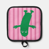 Spaß und Extravagant rosa Pickle Topflappen (Vorderseite)