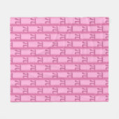 Spaß und Extravagant rosa PII 3.142 Fleecedecke (Vorderseite (Horizontal))