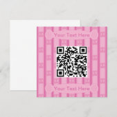 Spaß und Extravagant rosa Prätzel QR Code Einladung (Vorne/Hinten)