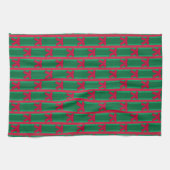 Spaß und Extravagant Strip Weihnachtsbow Geschirrtuch (Horizontal)