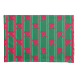 Spaß und Extravagant Strip Weihnachtsbow Kissenbezug