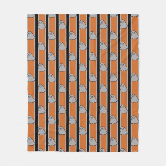 Spaß und Extravagante Halloween-Geister Fleecedecke (Vorderseite)