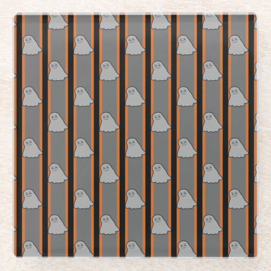 Spaß und Extravagante Halloween-Geister Glasuntersetzer (Vorderseite)