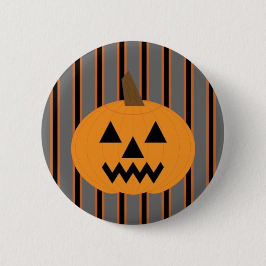 Spaß und Extravagante Halloween-Kürbis Button (Vorderseite)