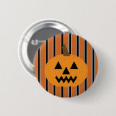 Spaß und Extravagante Halloween-Kürbis Button (Vorne & Hinten)