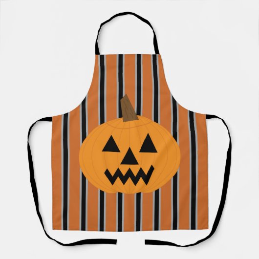 Spaß und Extravagante Halloween-Kürbis Schürze (Vorderseite)