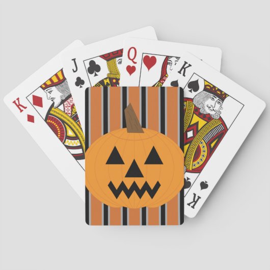 Spaß und Extravagante Halloween-Kürbis Spielkarten (Rückseite)