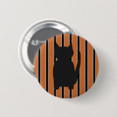 Spaß und Extravagante Halloween Schwarze Silhouett Button (Vorne & Hinten)