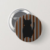 Spaß und Extravagante Halloween Schwarze Silhouett Button (Vorne & Hinten)