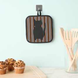 Spaß und Extravagante Halloween Schwarze Silhouett Topflappen