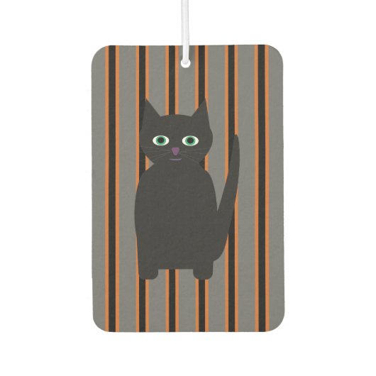 Spaß und Extravagante Halloween-Schwarzkatzen Autolufterfrischer (Vorderseite)