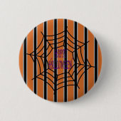 Spaß und Extravagante Halloween-Spinnwache Button (Vorderseite)