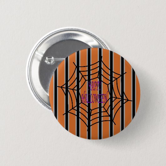 Spaß und Extravagante Halloween-Spinnwache Button (Vorne & Hinten)