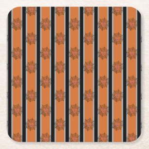 Spaß und Extravagante Halloween-Spinnwache Rechteckiger Pappuntersetzer