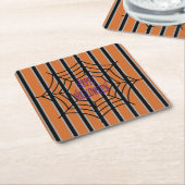 Spaß und Extravagante Halloween-Spinnwache Rechteckiger Pappuntersetzer (angewinkelt)