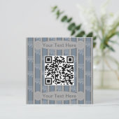 Spaß und Extravagante Musiknoten QR-Code Einladung (Stehend Vorderseite)