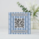 Spaß und Extravagante Musiknoten QR-Code Einladung (Stehend Vorderseite)