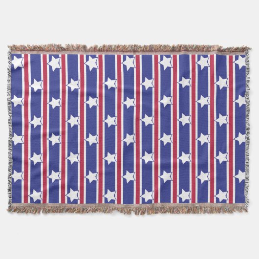 Spaß und Extravagante Patriotische US Flagge Decke (Vorderseite)