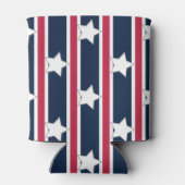 Spaß und Extravagante Patriotische US Flagge Dosenkühler (Rückseite)