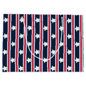 Spaß und Extravagante Patriotische US Flagge Große Geschenktüte (Rückseite)