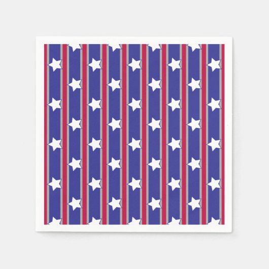 Spaß und Extravagante Patriotische US Flagge Serviette (Vorderseite)