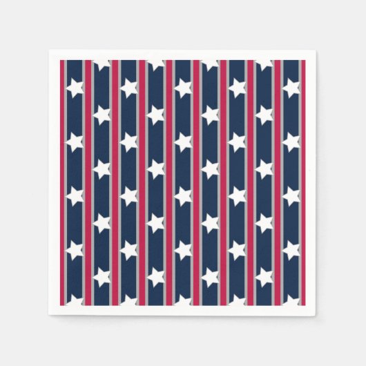 Spaß und Extravagante Patriotische US Flagge Serviette (Vorderseite)