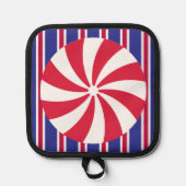 Spaß und Extravagante Pfefferminzbonbons Topflappen (Vorderseite)