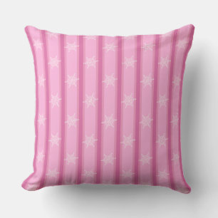 Spaß und Extravagante rosa Schneeflocke Kissen