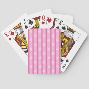 Spaß und Extravagante rosa Schneeflocke Spielkarten