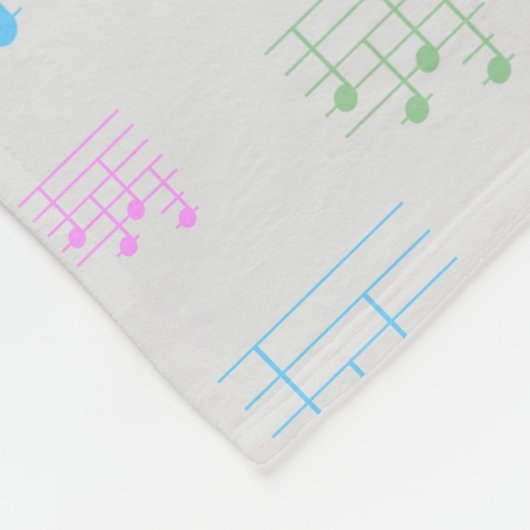 Spaß und Extravagante Ukulele Tuning Song Musiknot Fleecedecke (Ecke)